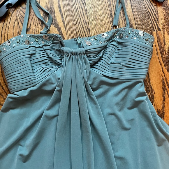 BCBGMaxAzria Teal Blue Mini Dress - Picture 2 of 11